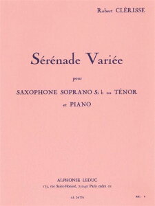 [y] NX^Zi[hϑtEtH[E\vm(ei[)TbNXsATbNXyty10,000~ȏ㑗z(Serenade Variee for Soprano (or Tenor) Saxophone and Piano)sAy
