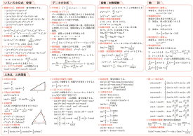 下敷き（定理と公式：数学）