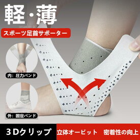 【送料無料】足首サポーター　固定　薄型　アキレス腱断裂サポーター　怪我防止 踵サポート 男女兼用 左足用セット 右足用セット 1セット