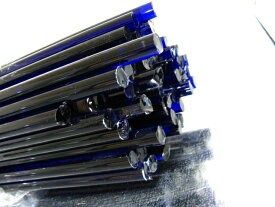 CR-04 ブルーB ダークコバルト 6mm 天元 ロッド ガラス棒 1本 ガラス作家向け ガラス材料 ロペボロ Dark Cobalt Blue 1本 約50cm