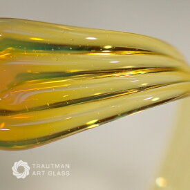 TAG-004 40g〜44g (G) イエロー エルビス ロッド ガラス棒 1本 ファーストクオリティー ガラス作家向け ガラス材料 Trautman Art Glass Yellow Elvis fast 1本