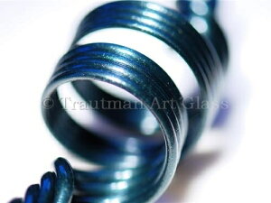 TAG-030 35g�`39g (Y) �w�r�[ �u���[ ���v���R�[�� ���b�h �K���X�_ 1�{ �t�@�[�X�g�N�I���e�B�[ �K���X��ƌ��� �K���X�ޗ� Trautman Art Glass Heavy Blue Leprechaun fast 1�{