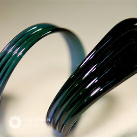 TAG-045 45g〜 (B) グリーン XLt ガラス棒 1本 ファーストクオリティー ガラス作家向け ガラス材料 Trautman Art Glass Green XLt fast 1本