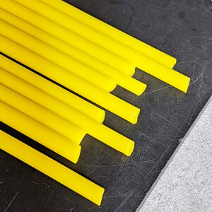 TAG-022 25g〜29g (P) スーパー カナリ ロッド ガラス棒 1本 ファーストクオリティー ガラス作家向け ガラス材料 Trautman Art Glass Super Canary fast 1本 廃盤 レア