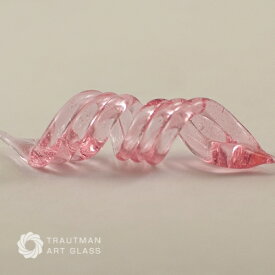 TAG-059od 40g〜44g (G) ピンク ロリポップ ガラス棒 1本 オッドクオリティー ガラス作家向け ガラス材料 Trautman Art Glass Pink Lollypop fast 1本