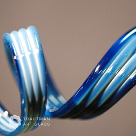 TAG-063 45g〜 (B) ダークブルー スライム ガラス棒 1本 ファーストクオリティー ガラス作家向け ガラス材料 Trautman Art Glass Dark Blue Slyme fast 1本