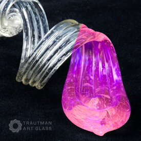 TAG-065 35g〜39.9g (Y) ピンク プロトン ガラス棒 1本 ファーストクオリティー ガラス作家向け ガラス材料 Trautman Art Glass Pink Proton fast 1本