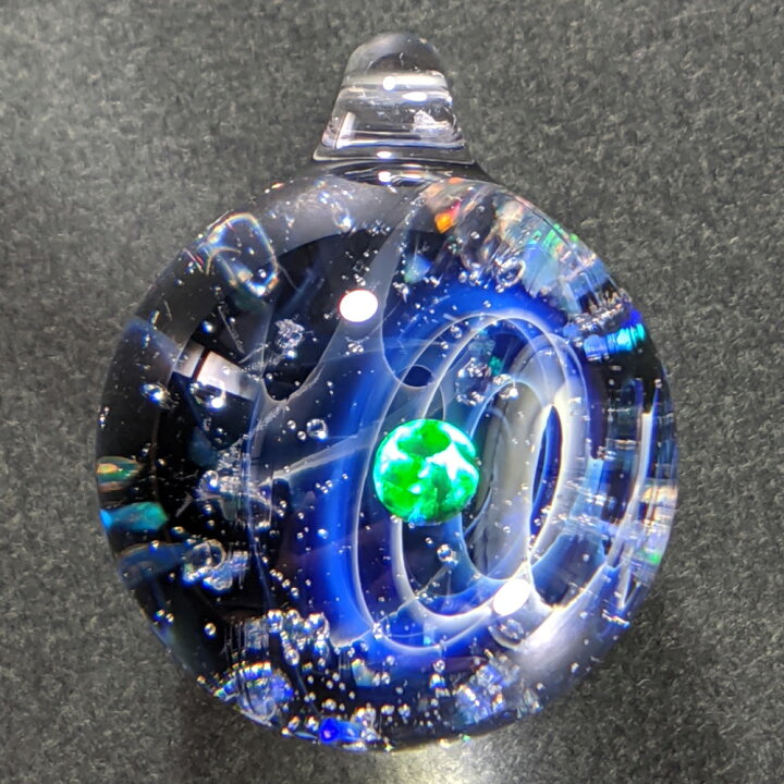 楽天市場】宇宙ガラス ネックレス ペンダント メンズ オパール ギフト 