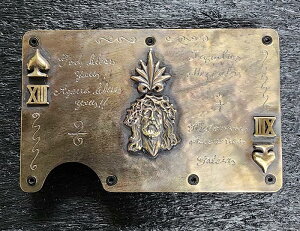 galcia MONEYCLIP CARDCASE "JHS & AGAVE" 13 XIII SPADE BRASS KVA@}l[Nbv@J[hP[X@^J W[UX@Xy[h@AKx@eL[@XJ@E[c@MEXICAN ACCESSORY LVJ