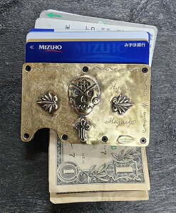 galcia MONEYCLIP CARDCASE "CALAVERA & AGAVE" BRASS KVA@}l[Nbv@J[hP[X SKULL XJ@Jx@AKx@eL[@XJ@E[c@MEXICAN ACCESSORY LVJANZT