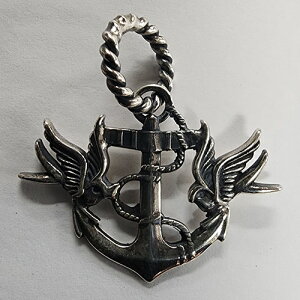 galcia PENDANT "ANCHOR & TWO-SWALLOWS" SILVER925 KVA y_g@X[@co@AJ[ d@Vo[ANZT[@(25NT-AS001SS/AS101SS)
