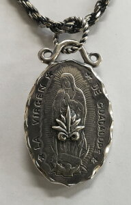 galcia / �K���V�A PENDANT HEAD GUADALUPE MARIA AGAVE & SANTA MUERTE SILVER 925 BRASS �V���o�[ �u���X�@�^�J �N���X ���L�V�J�� �y���_���g �}���A�@�O�A�_���[�y�@�T���^���G���e�@�A�K���F (20NT-GMA001)