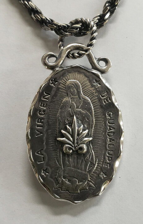 楽天市場 Galcia ガルシア Pendant Head Guadalupe Maria Agave Santa Muerte Silver 925 シルバー クロス メキシカン ペンダント マリア グアダルーペ サンタムエルテ アガヴェ nt Gma001ss Galcia 楽天市場店