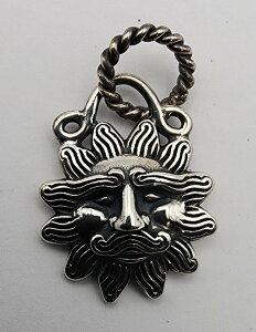 galcia / �K���V�A PENDANT HEAD EL SOL SMALL SIZE SILVER925 BRASS SUN �V���o�[ �u���X�@�^�J�@���z�@���L�V�R ���L�V�J�� �y���_���g (19NT-MES001)