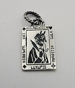 galcia / �K���V�A PENDANT HEAD  DEAR DEVIL  7 DEADLY SINS KRAMPS ROSE SILVER 925 �V���o�[ �f�B�A�f�r���@�N�����v�X�@7�̑�߁@�o���@�y���_���g (22NT-DD101SS/SMALL)