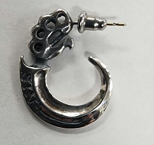 galcia EARRING PIERCE "NUCKLE DUSTERS & KNIFE" KVA@sAX@CAO@ibN_X^[@iCt@Vo[ (20P-OS004S)