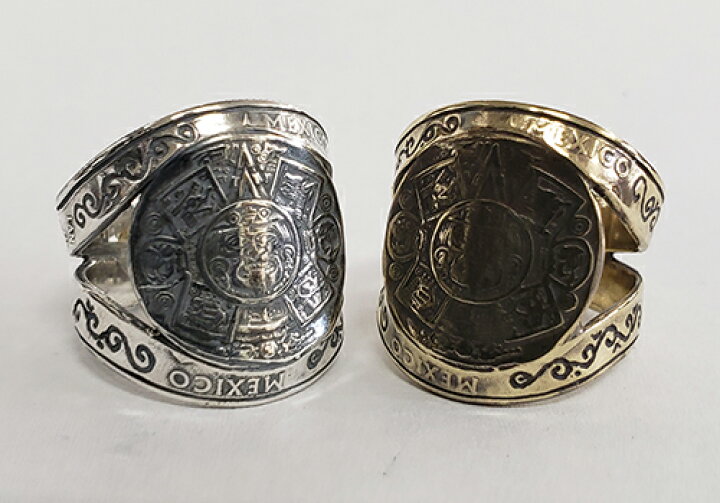 楽天市場 Galcia ガルシア Maya Calender Ring Brass マヤ カレンダー メキシカン ブラス 真鍮 リング 21r Mcs001b Galcia 楽天市場店