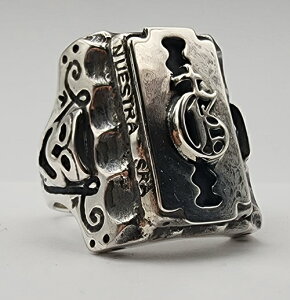 galcia ORIGINAL MEXICAN RING "RAZOR & COMEDY, TRAGEDY MASK" SILVER925 BRASS KVA IWi@LVJO@䓁@쌀Ɣߌ̃}XN@TWO FACE gD[tFCX@(25R-GRCT001SS) (25R-GRCT001SB) ̏