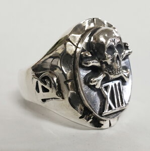 galcia / KVA MEXICAN RING "SKULL CROSS BONE & XIII" SILVER925 BRASS MEXICANSKULL LVJXJ Vo[ LVJO@XJO@NX{[@At@@IK 13 (20R-MEX001SS)󒍐