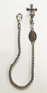 galcia WALLET CHAIN "MEXICAN CROSS & MARIA" CALAVERA SKULL KVA@EHbg`F[@Vo[@}A@LVJ@XJ@50cm (25WCS-MXC001SS)