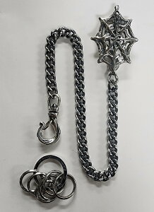 galcia  WALLET & KEY CHAIN  SPIDER WEB LARGE TYPE SILVER925 �K���V�A �V���o�[925 �X�p�C�_�[�E�F�u�@�w偂̑��@���[�W�^�C�v�@(23WCS-SW001SS)