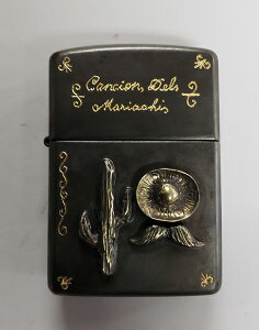 galcia / KVA ZIPPO "Cancion Del Mariachi" ARMOR TYPE BRASS ANTIQUE BLACK (ZIPPO-16B004) ^J nhCh uX A[}[ Wb|C^[ ICC^[ Wb|
