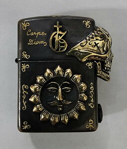 galcia / KVA ZIPPO ARMOR TYPE BRASS ANTIQUE BLACK (20ZP-MC001BB) SKULL MARIA MEXICANSKULL LVJXJ XJ }A ^J nhCh uX A[}[ Wb| Wb|C^[ ICC^[ Wb|
