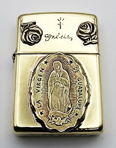 galcia / KVA ZIPPO "GUADALUPE MARIA" ARMOR TYPE BRASS ANTIQUE BLACK (ZIPPO-P002) ^J nhCh uX A[}[ Wb|C^[ ICC^[ Wb|