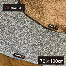 ポーラテックDX　ひざ掛け毛布　シープ調　70×100cm　ひざかけ　ミニケット　あたたか　Heavy Boa Flecee　Polartec　両面　リバーシブル