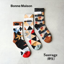 Bonne Maison ボンヌメゾン ソックス 靴下 フランス Sauvage 野生 レディース プレゼント ギフト