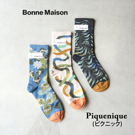 Bonne Maison ボンヌメゾン ソックス 靴下 フランス Piquenique ピクニック レディース プレゼント ギフト