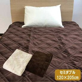 A　あったか敷きパッド　セミダブル　120×205cm　　ベッドパッド　フランネルマイクロ敷パッド