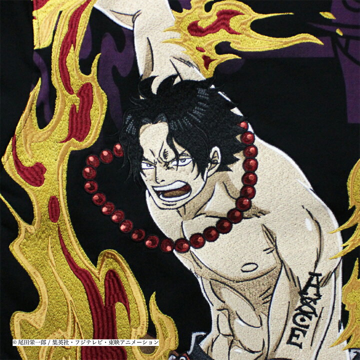 楽天市場 絡繰魂 公式 メラメラのパーカー 和柄 パーカー 和 鬼 派手 刺繍 粋 桜 メンズ ワンピース Onepiece Asl ルフィ エース サボ ナミ ゾロ サンジ 海賊王 ブラック M L Xl Xxl ブランド からくりだましい 4095 和柄 スカジャン 絡繰魂公式店