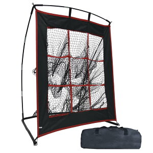 【Gagalileo 送料無料 即納】 野球ネット 0.9m×0.9m×1.2m 投球ネット ピッチングネット 野球 練習用 投手用 ピッチング練習 ストラックアウト ストライクゾーン模擬 小型 軟式・硬式対応 室内 屋