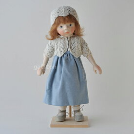 Elisabeth Pongratz ポングラッツ人形 オールウッド H341 白帽子水色ワンピース