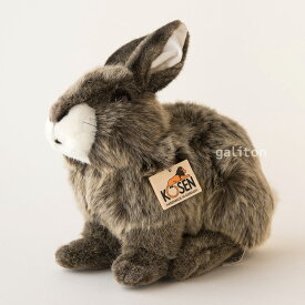 ケーセン Koesen ぬいぐるみ ウサギ ベージュ 座り