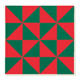 童具館 ケルンモザイク45四角C9(1/2直角二等辺三角形 赤・緑)