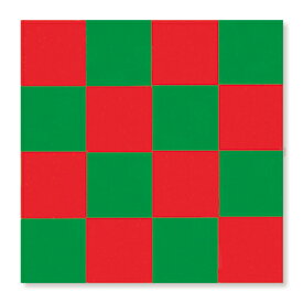 童具館 ケルンモザイク45四角A9（正方形 赤・緑）