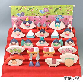 小黒三郎 楕円雛五段飾り 特製垂幕