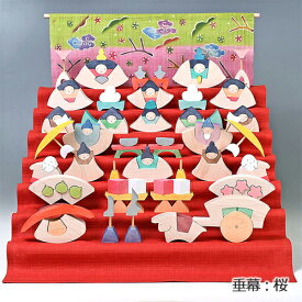 小黒三郎 楕円雛七段飾り 特製垂幕