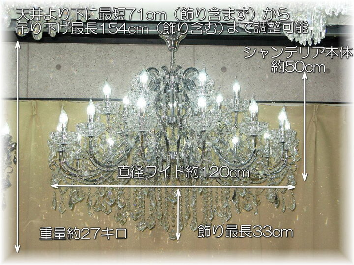 楽天市場】【期間限定pt3倍】直径ワイド120cm キャンドル 21灯 LED 