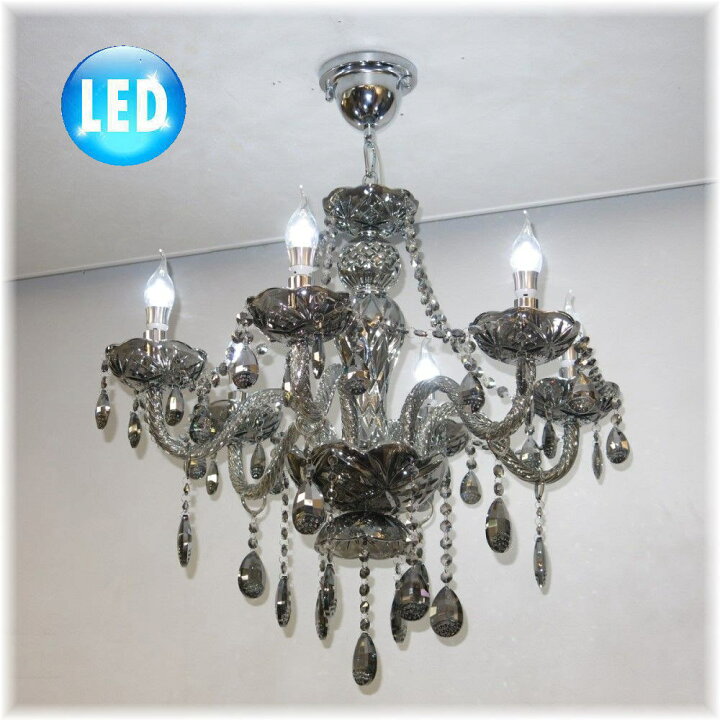 楽天市場 シャンデリア ペンダントライト Led 照明 照明器具 天井直付灯 シンプル 安い 北欧 おしゃれ アンティーク リビング ダイニング シーリングライト スワロフスキー 大型 天井照明 洋室 6畳 8畳 10畳 モダン 黒 Led付き 新品 豪華 Led 6灯 クリスタル