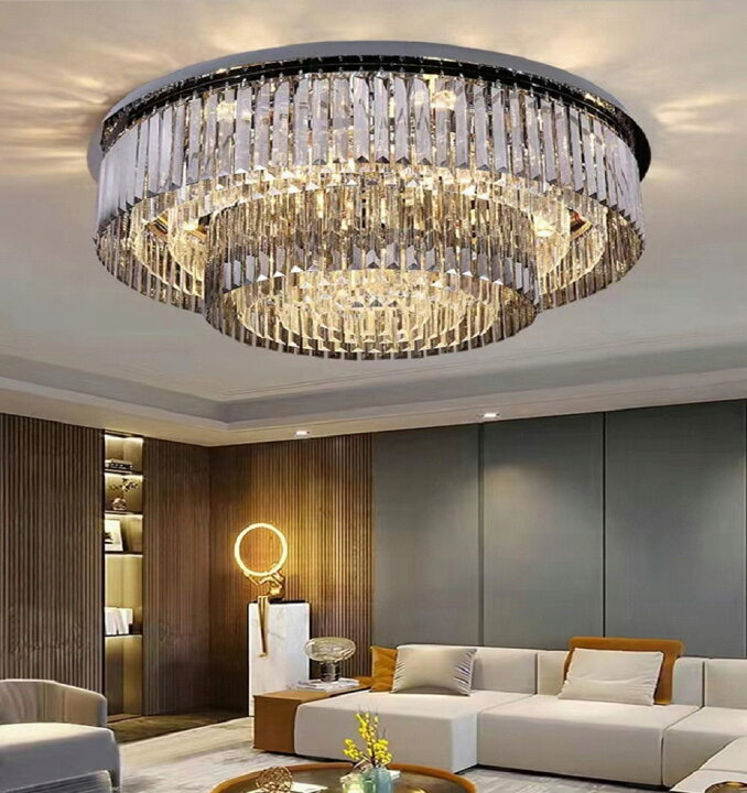 楽天市場】【期間限定pt3倍】大型クリスタルシャンデリア LED付 照明 