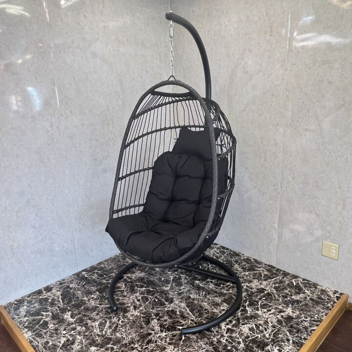 楽天市場】【期間限定pt3倍】ハンギングチェア 新型折り畳み式 たまご 