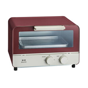 【最大39倍 10/30限定】 特典付 【正規品1年保証】 ブルーノ トースター BRUNO オーブントースター 家電 キッチン おしゃれ 食パン 2枚 15分タイマー 小型 コンパクト 上下ヒーター レトロ トレイ