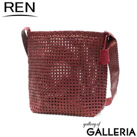 【エントリー&楽天カード最大21倍】 レン ショルダーバッグ REN ゴートメッシュ GOAT MESH ボックスショルダー ショルダー バッグ かごバッグ 斜めがけ 本革 革 やぎ革 レザー メッシュ B5 縦型 軽量 レディース 1-16-26312