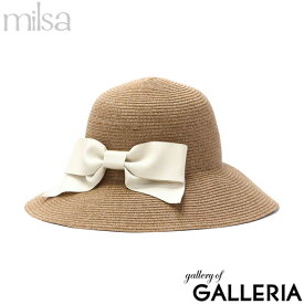 【最大39倍 11日2時迄】 ミルサ 帽子 レディース UV milsa ハット つば広 紫外線カット UVカット 紫外線対策 サイズ調整 紐付き 洗濯機OK 春 夏 リボン おしゃれ かわいい ブランド キャペリン 女優帽 Kireina Ribbon Cape 106-361205