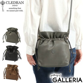 【エントリー&楽天カード最大12倍】 ノベルティ付 クレドラン ショルダーバッグ CLEDRAN ANNE アネ 2WAY SHOULDER ショルダー 本革 レザー 巾着 バッグ 革 斜めがけバッグ 日本製 ブランド レディース CL-3208