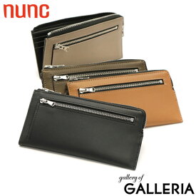 【エントリー&楽天カード最大21倍】 ノベルティ付 ヌンク 財布 nunc Long 長財布 ロングウォレット 薄型 L字ファスナー 小銭入れ カード入れ スリムウォレット 本革 レザー コンパクト メンズ レディース NN213