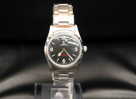 ★海外随一価格 33万★【USED】 TUDOR - チューダー　チュードル　オイスター プリンス　7966　スモール ローズ　小薔薇 バラ　貴重　赤 レンジャー RANGER　1960年代　黒 ブラック　オーバーホール OH　SS　自動巻　美品　メンズ　ボーイズ　アンティーク 　腕時計 【中古】